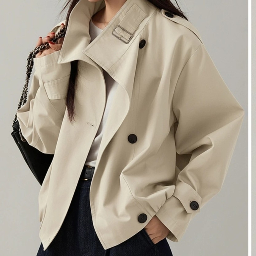 Commense Vintage Loose Trench Coat